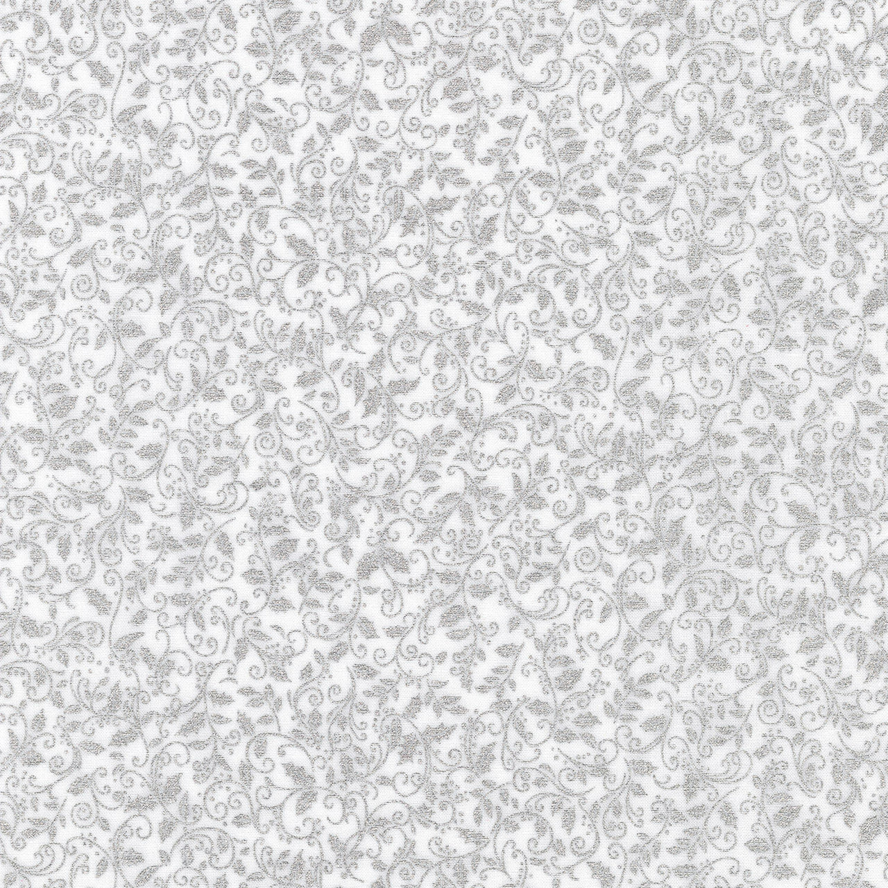Holiday Charms - Silver Metallic Yardage
