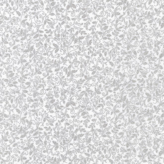 Holiday Charms - Silver Metallic Yardage