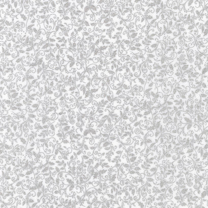 Holiday Charms - Silver Metallic Yardage