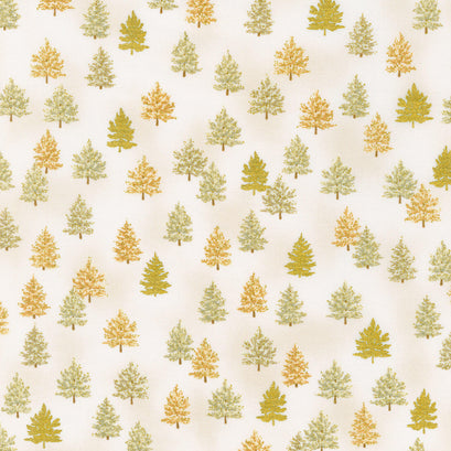 Holiday Charms - Trees Vanilla Yardage