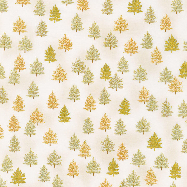 Holiday Charms - Trees Vanilla Yardage