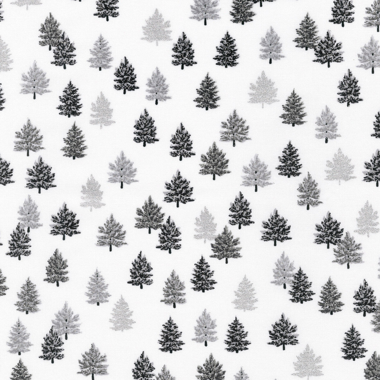 Holiday Charms - Trees Ice Yardage