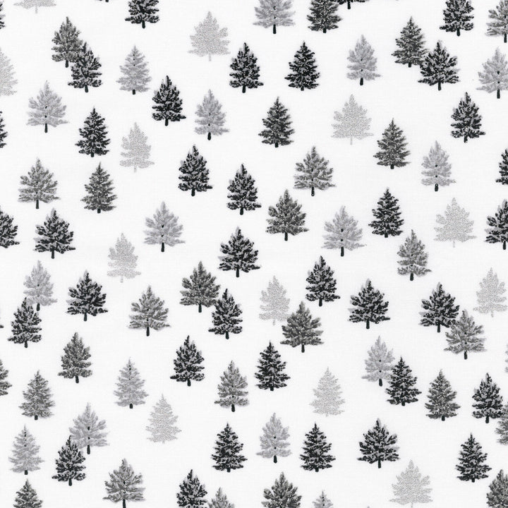 Holiday Charms - Trees Ice Yardage