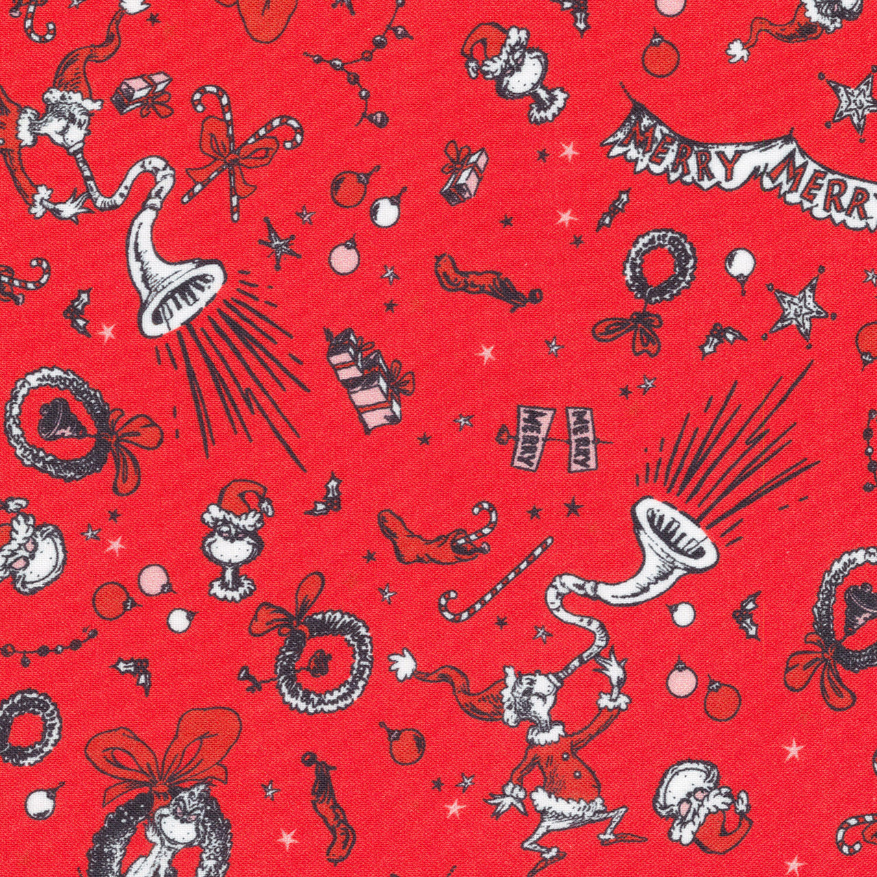 How The Grinch Stole Christmas - Merry Grinch Holiday Yardage