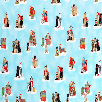 Holly Jolly Christmas - Blue Yardage
