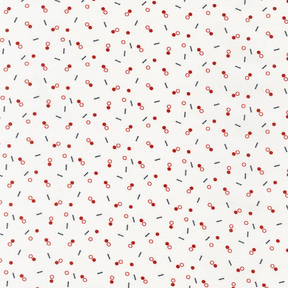 Hints Of Prints - Red Yardage