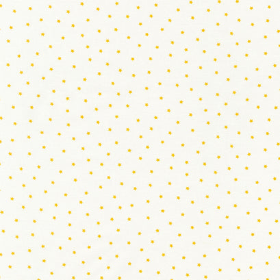 Hints Of Prints - Stars Yellow Yardage