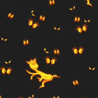 Halloween Growls, Yowls, And Howls - Scary Eyes Spooky Yardage