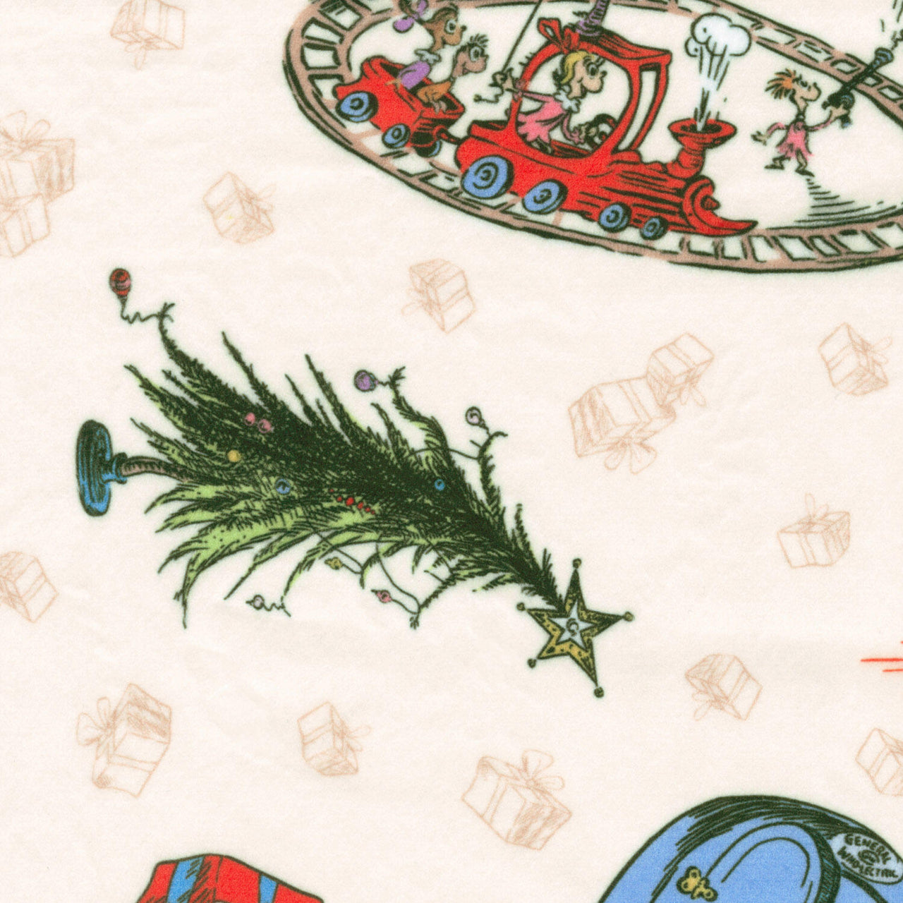 How The Grinch Stole X-Mas Minky Grinch Holiday Multi Yardage