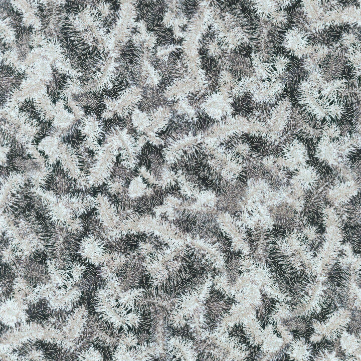 Holiday Flourish-Snow Flower - Silver Yardage