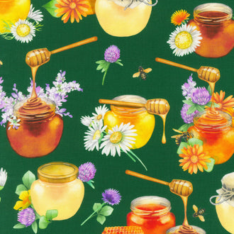 Honey Flower - Forest Yardage