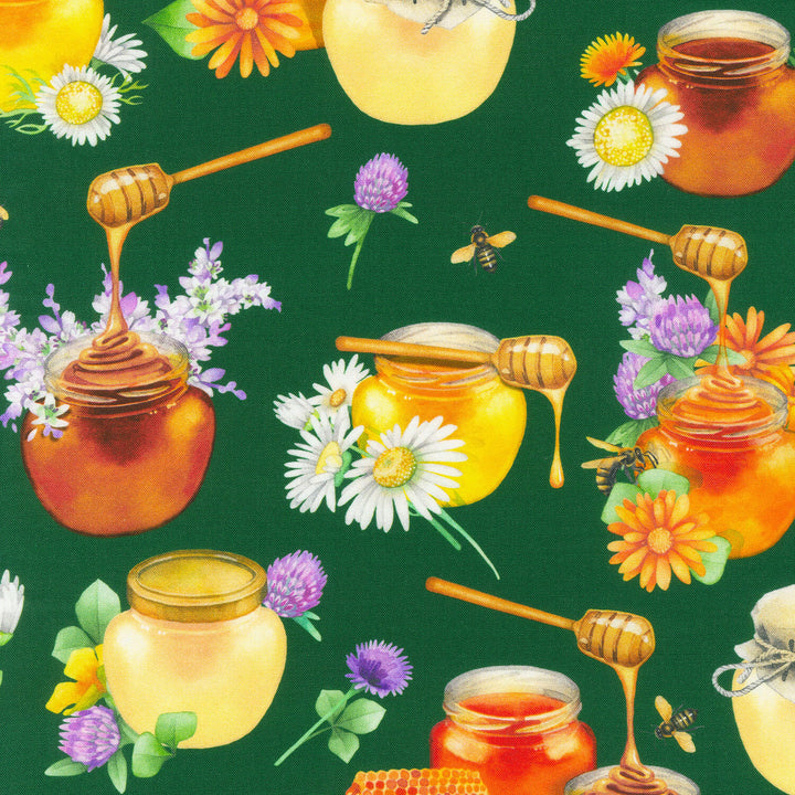 Honey Flower - Forest Yardage