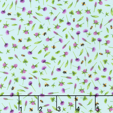 Honey Flower - Sky Yardage