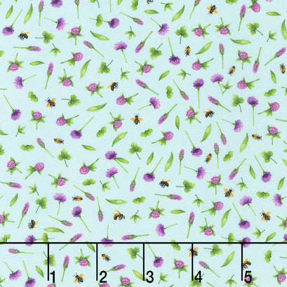 Honey Flower - Sky Yardage