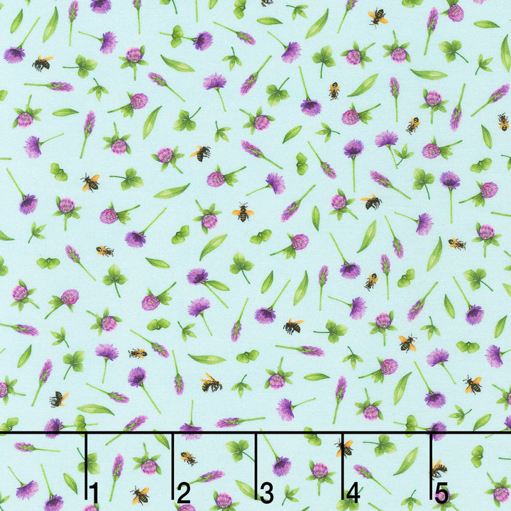 Honey Flower - Sky Yardage