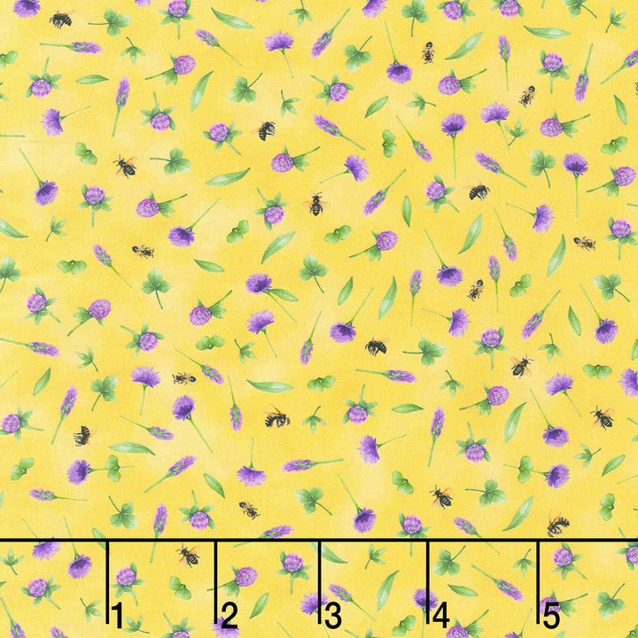 Honey Flower - Buds And Bees Sunkissed Yardage