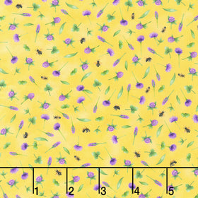 Honey Flower - Buds And Bees Sunkissed Yardage