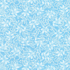 Holiday Flourish - Festive Finery Holly Sky Yardage