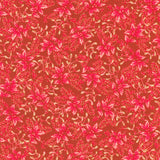 Holiday Flourish - Festive Finery Holly Cranberry Yardage