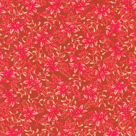 Holiday Flourish - Festive Finery Holly Cranberry Yardage