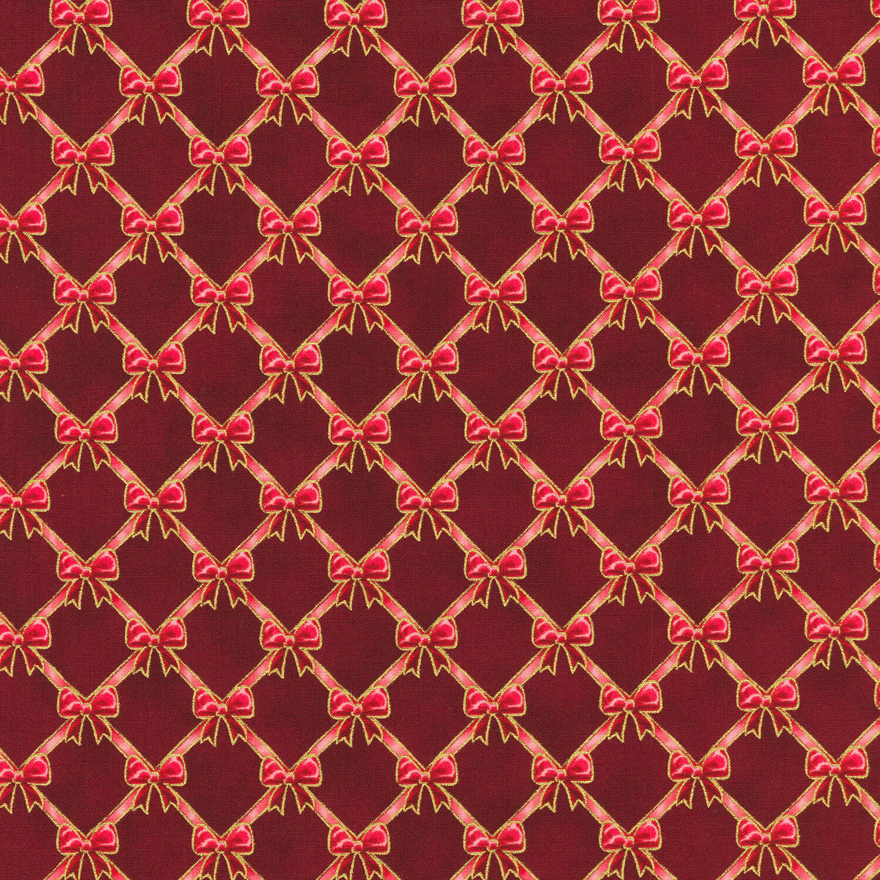 Holiday Flourish - Festive Finery - Cranberry Yardage