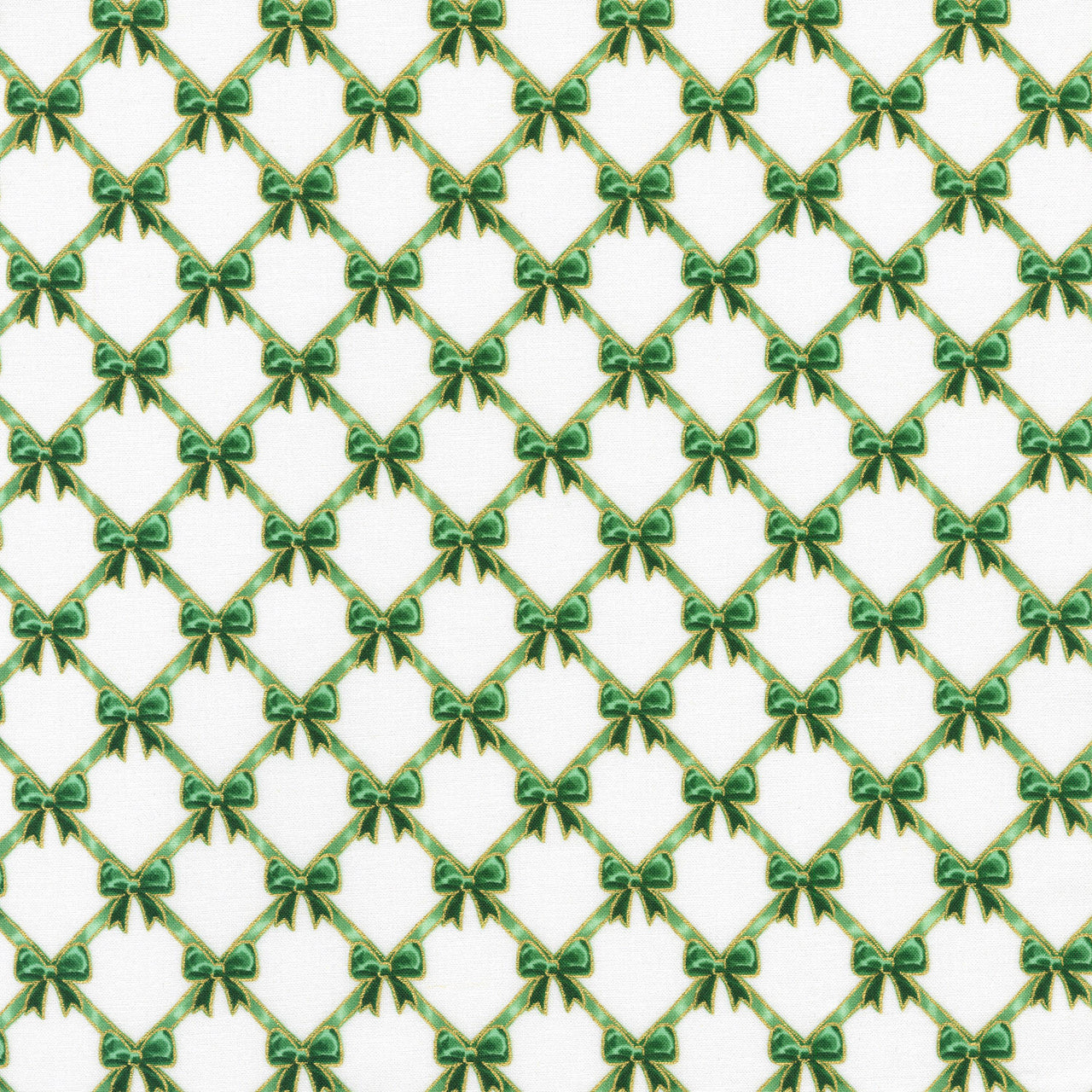Holiday Flourish - Festive Finery Bows Pine Yardage