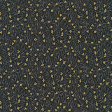 Holiday Flourish - Festive Finery - Black Metallic Yardage