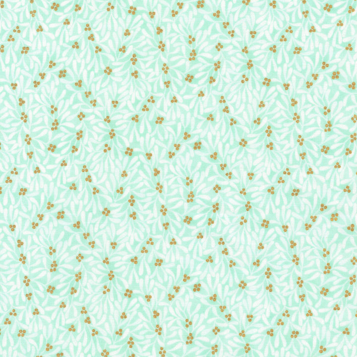 Holiday Flourish - Festive Finery Sprig Mint Yardage