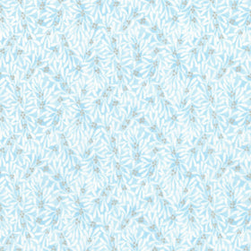 Holiday Flourish-Festive Finery - Sky Metallic Yardage
