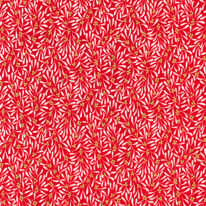 Holiday Flourish-Festive Finery - Sprig Candy Cane Yardage