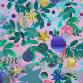 Holy Night - Foliage Lavender Yardage