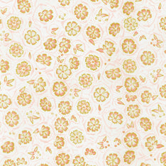 Imperial Collection: Honoka - Flowers Shell Metallic Yardage