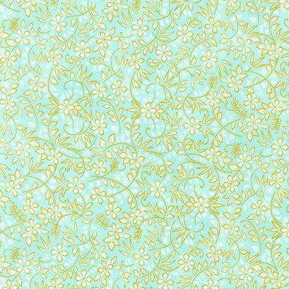 Imperial Collection: Honoka - Mist Metallic Yardage