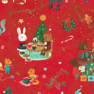 Jingle Pals - Cherry Yardage