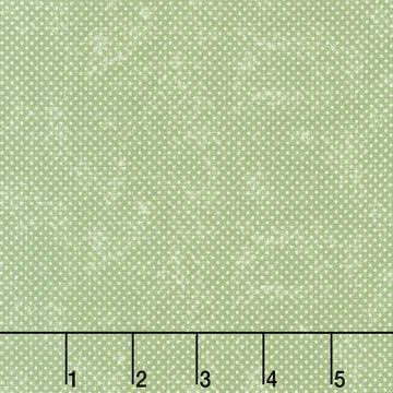 La Vie En Rose - Pin Dot Sage Yardage