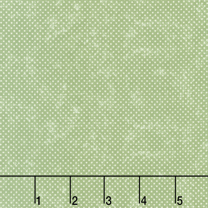 La Vie En Rose - Pin Dot Sage Yardage