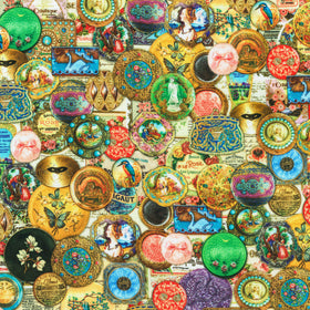 Library Of Rarities - Buttons Vintage Yardage