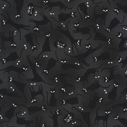 Lights Out - Cats Shadow Glow in the Dark Yardage