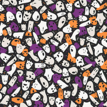 Lights Out - Ghosts Spooky Glow in the Dark Yardage