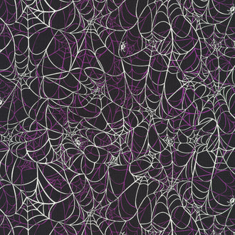 Lights Out - Spider Web Nightfall Glow in the Dark Yardage