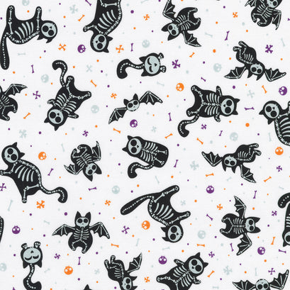 Lights Out - Kitty Skeletons Bone Yardage