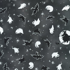 Lights Out - Ghosts and Crows Shadow Yardage