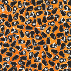 Lights Out - Coffins Pumpkin Yardage