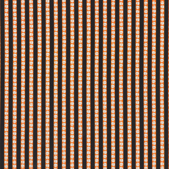 Lights Out - Skeleton Stripe Pumpkin Yardage