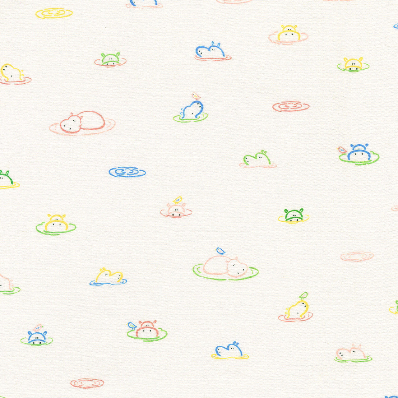 Little Safari - Hippos Natural Yardage