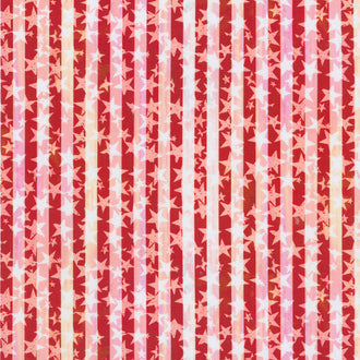Land Of The Free - Stars And Stripes Red Yardage