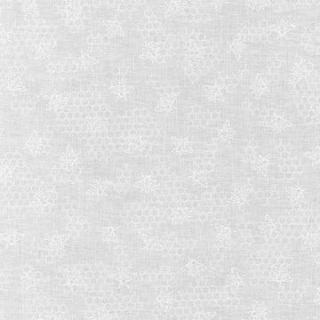 Mini Madness - Bees White Yardage