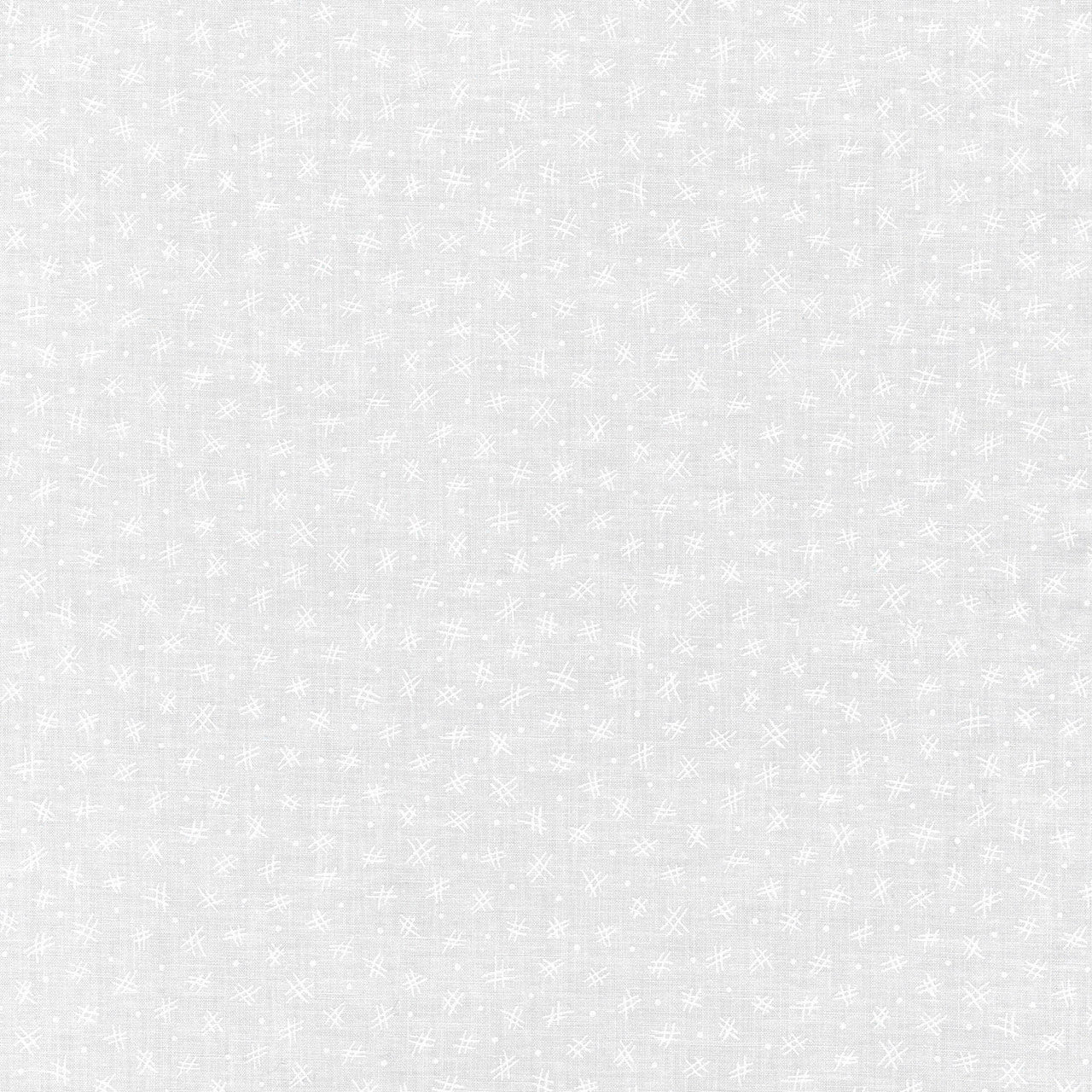 Mini Madness - Crosshatch White Yardage