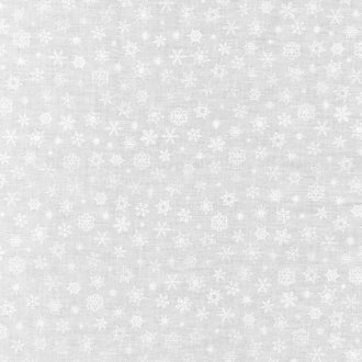Mini Madness - Snowflakes White Yardage