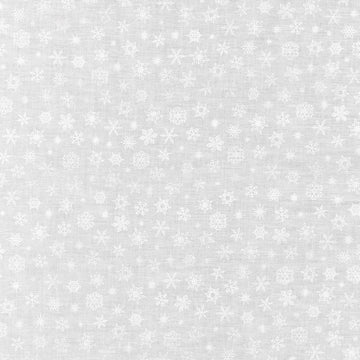 Mini Madness - Snowflakes White Yardage